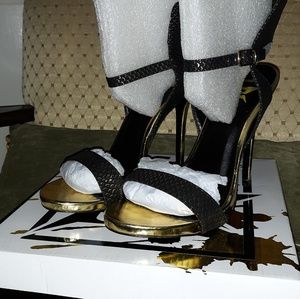 Black and Gold-Multi heels